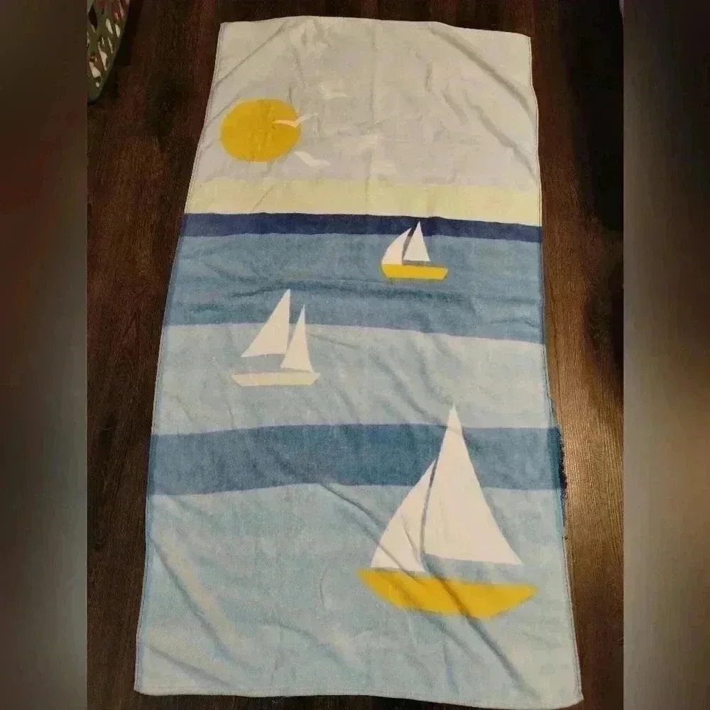 Rare vintage beach towel vacation
